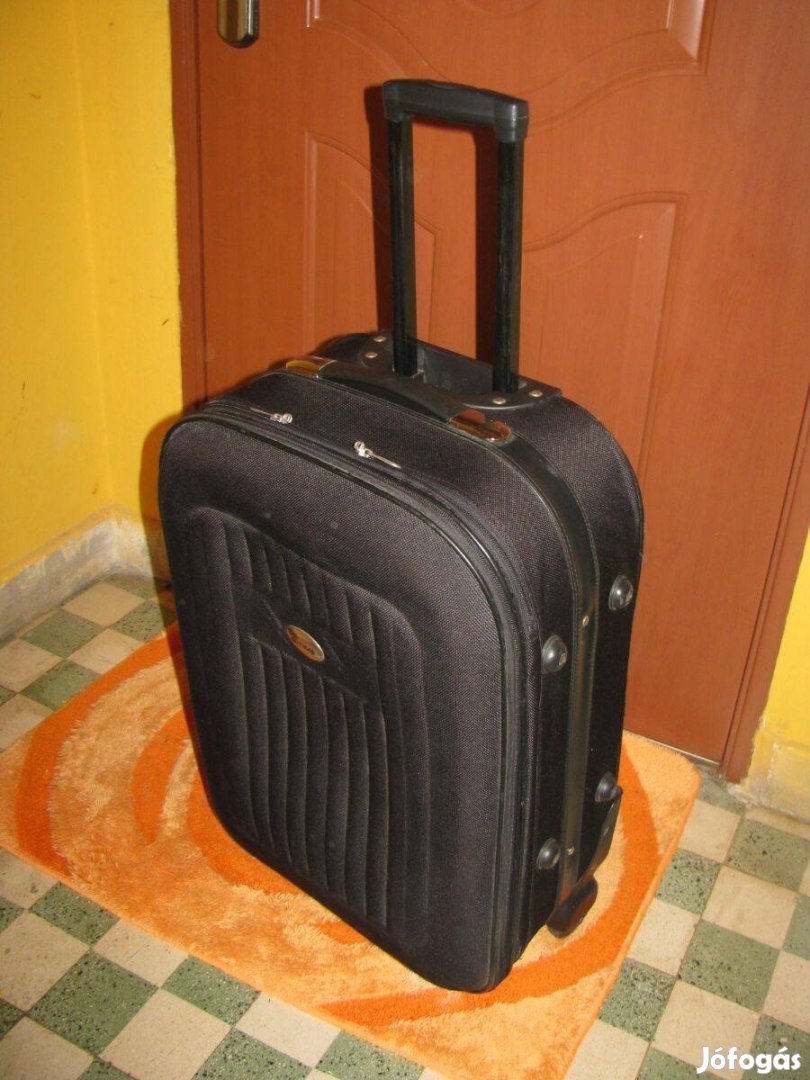 Guruló bőrönd, 66x41x24-28 újsz. erős vászon,2 gör.TIME Outrdor