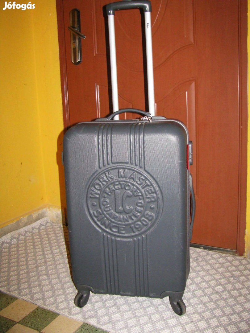Gurulós bőrönd kemény Lee Coopr 63x38x25 számzár új elegáns
