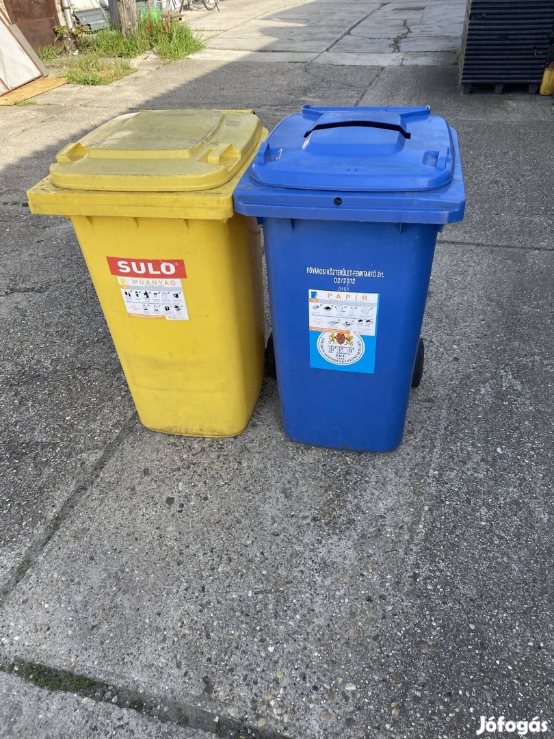 Gurulós szelektív kuka eladó 