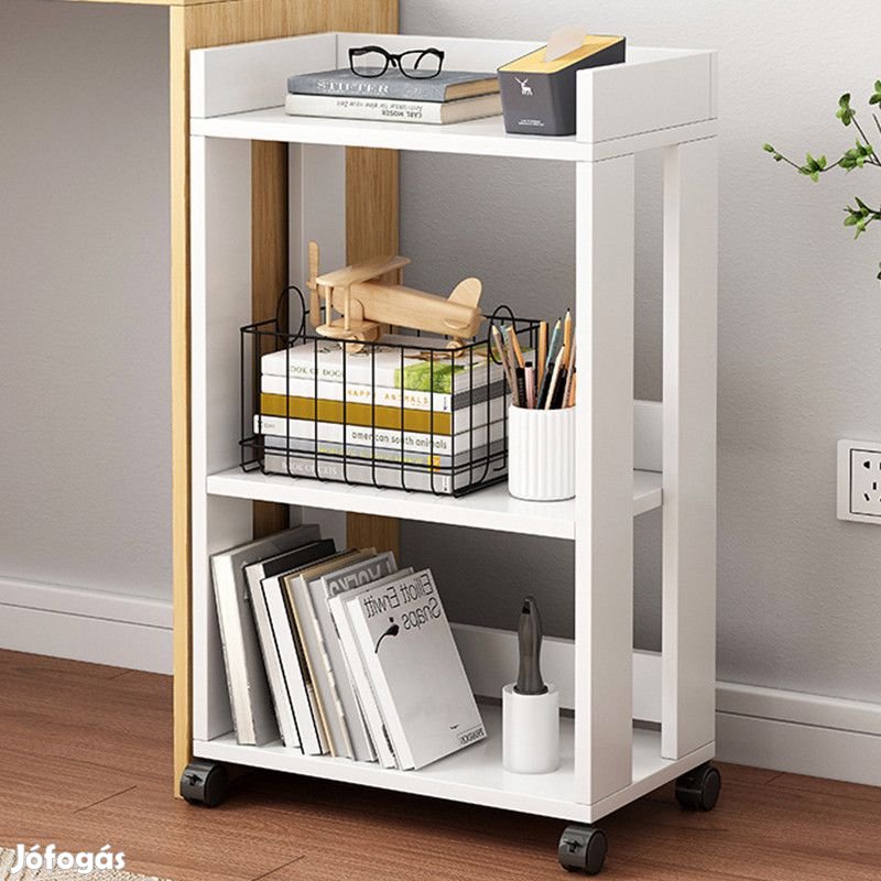 Gurulós tároló két polcos 45x25x70cm FUR1978