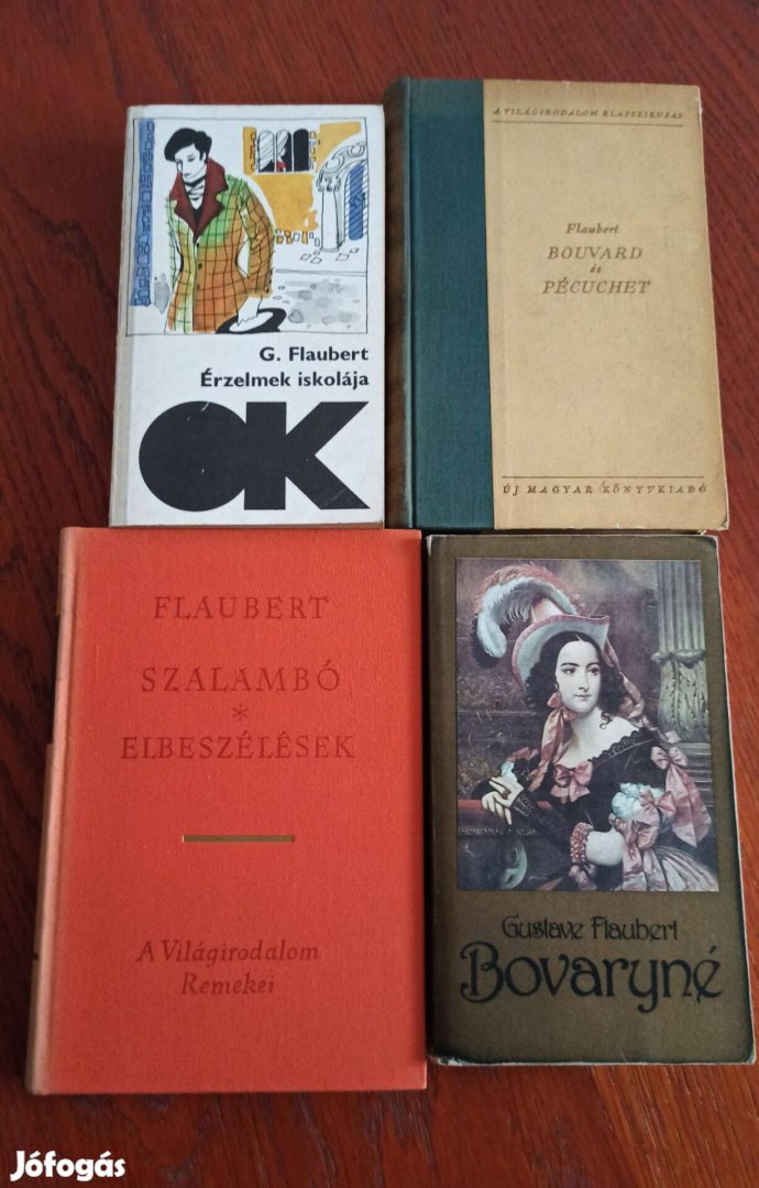 Gustave Flaubert könyvcsomag 4 db könyv
