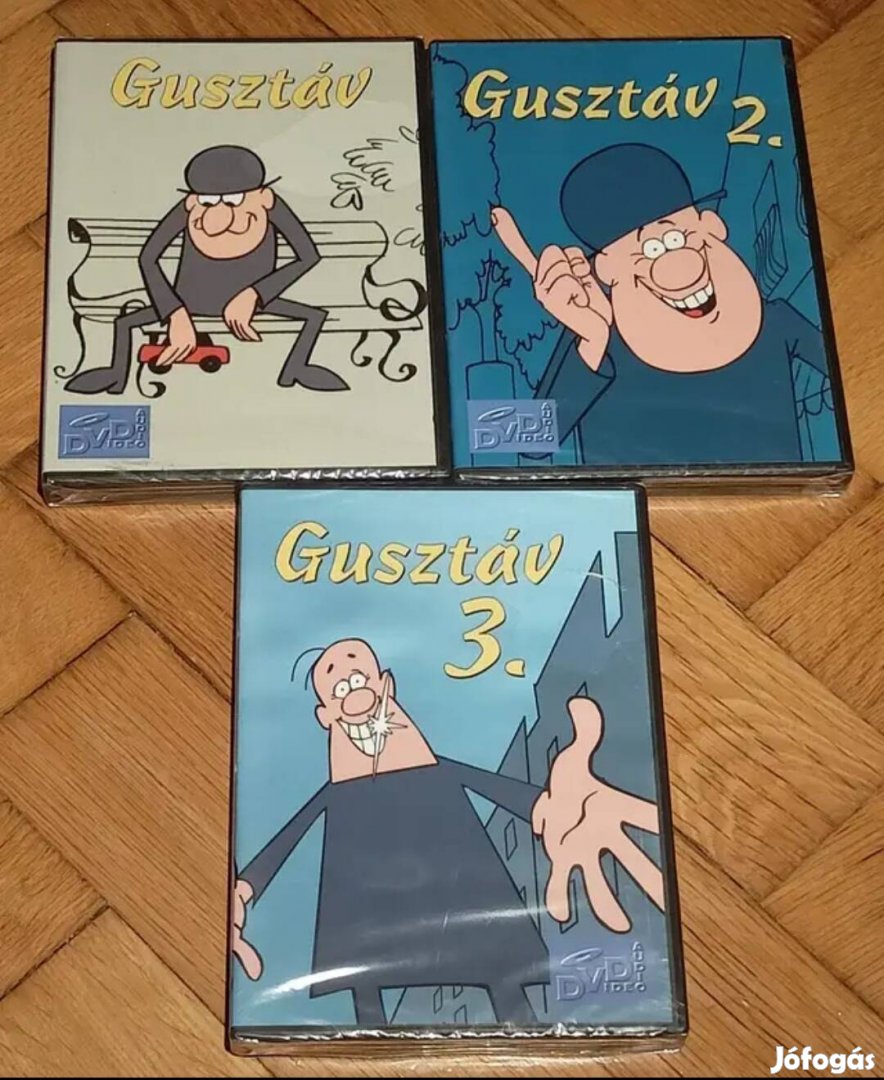 Gusztáv 1, 2, 3 DVD Vadonatúj