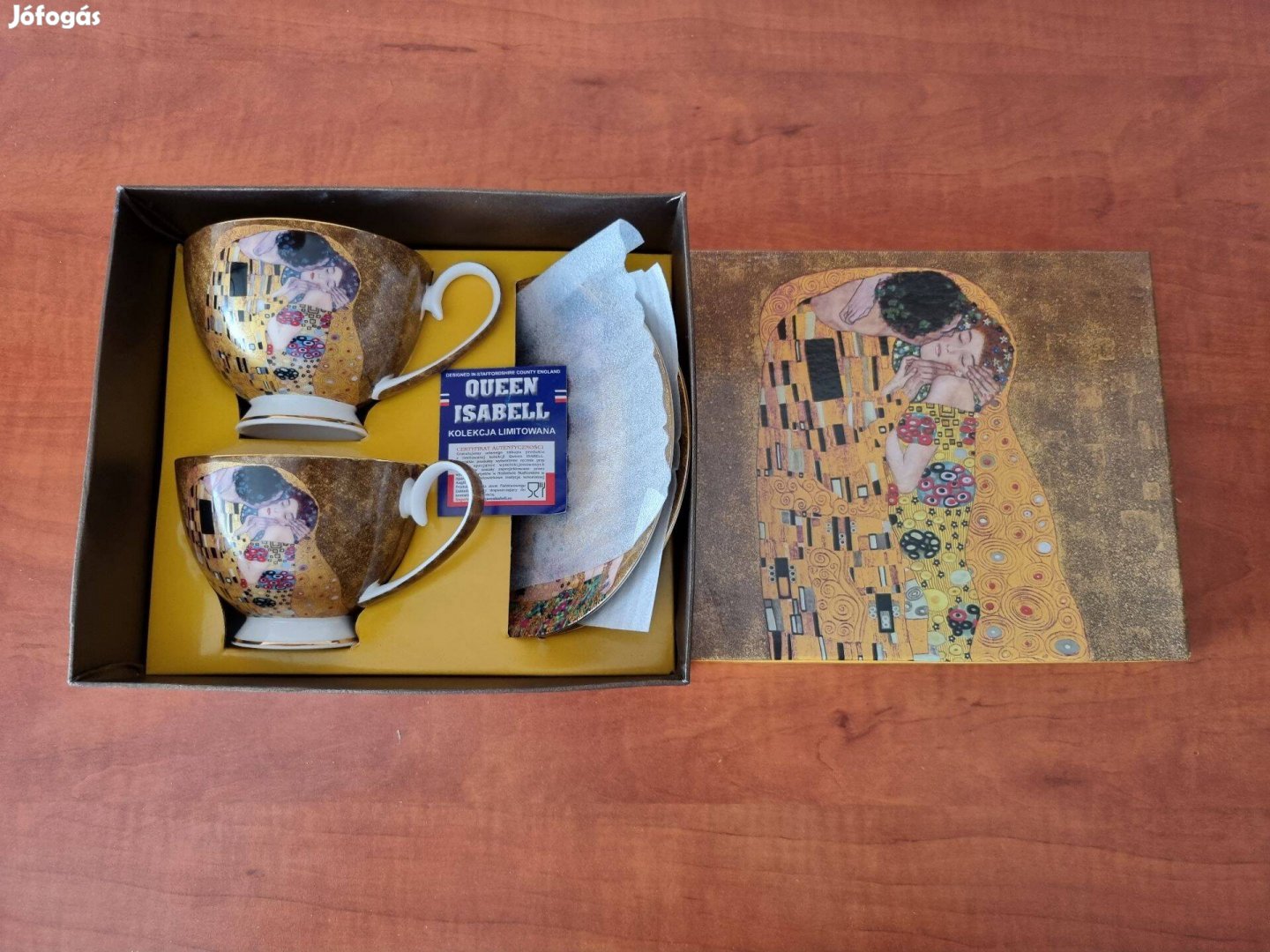 Gusztáv Klimt teás szett 2db-os eladó