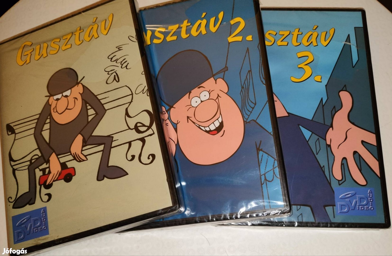 Gusztáv animációs dvd 1-2-3 bontatlan egyben 9999 ft