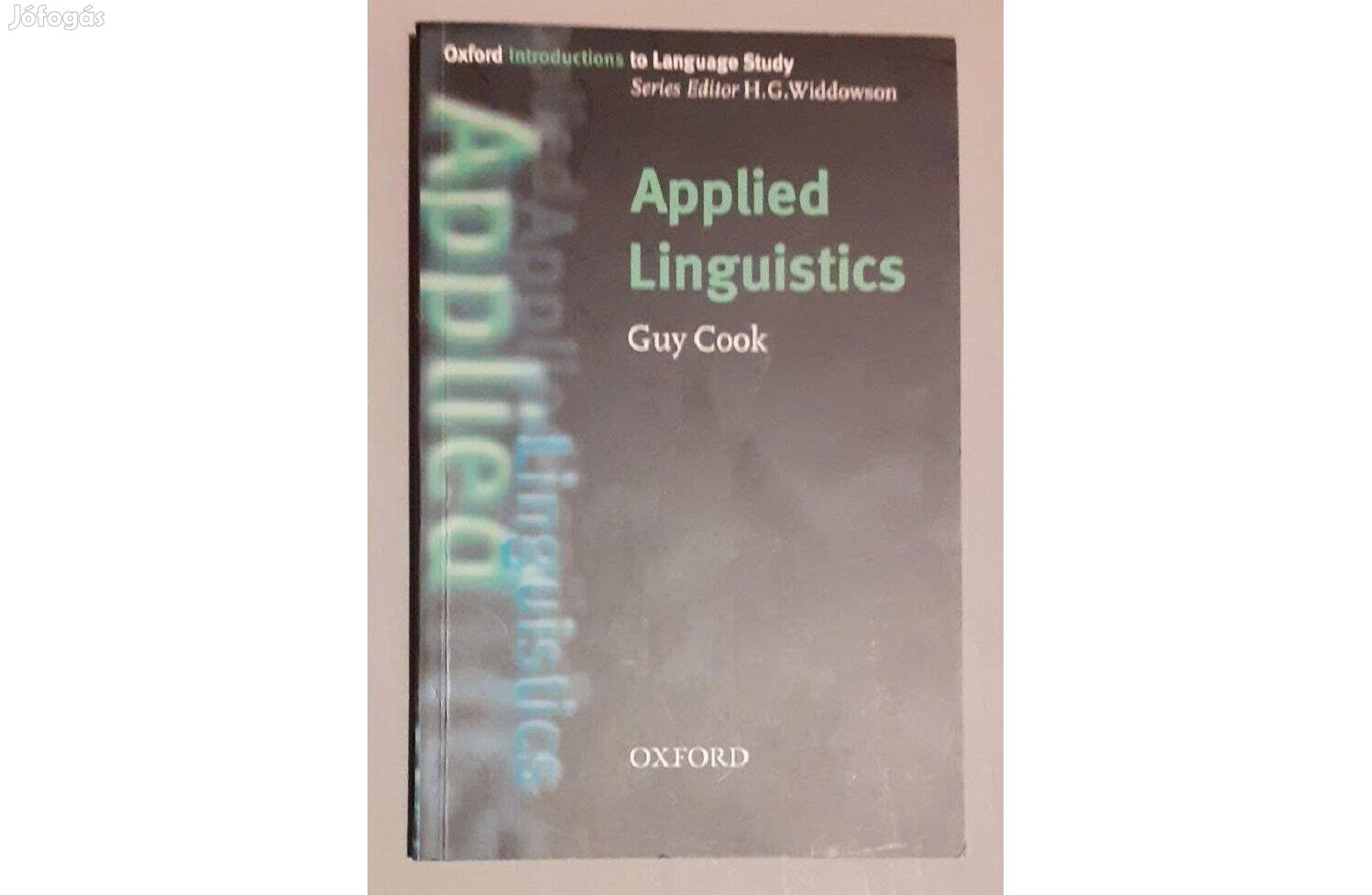 Guy Cook: Applied Linguistics Oxford University Press angol szakkönyv
