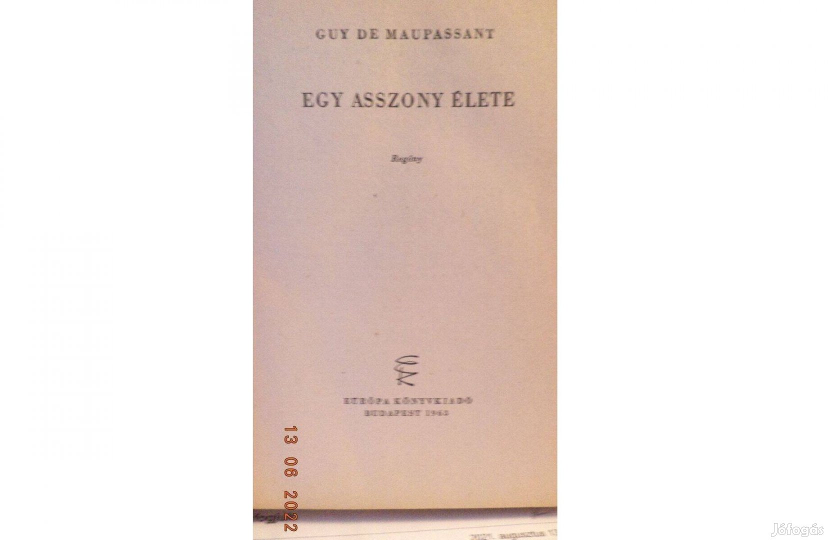 Guy De Maupassant: Egy asszony élete