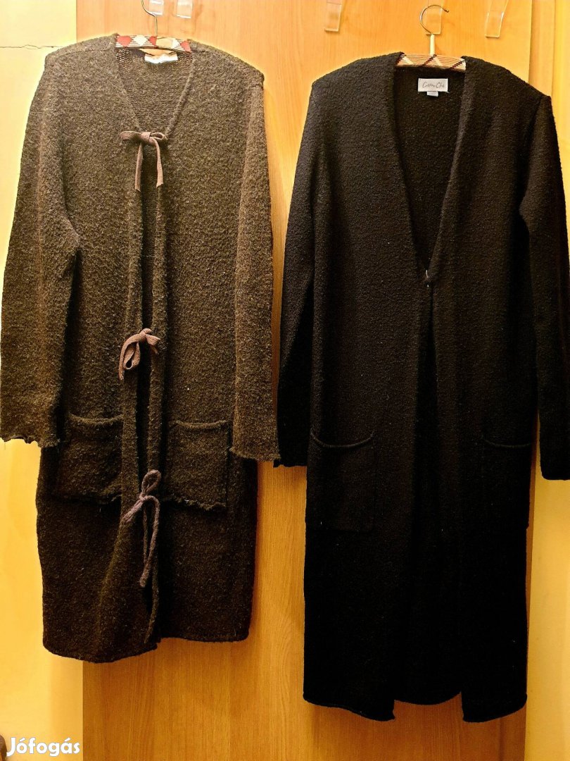 Gyapjú hosszú kötött kabátok 37_38 
