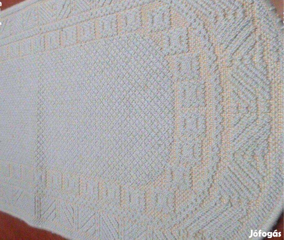 Gyapjú szőnyeg világoskék ovális 130x70 cm