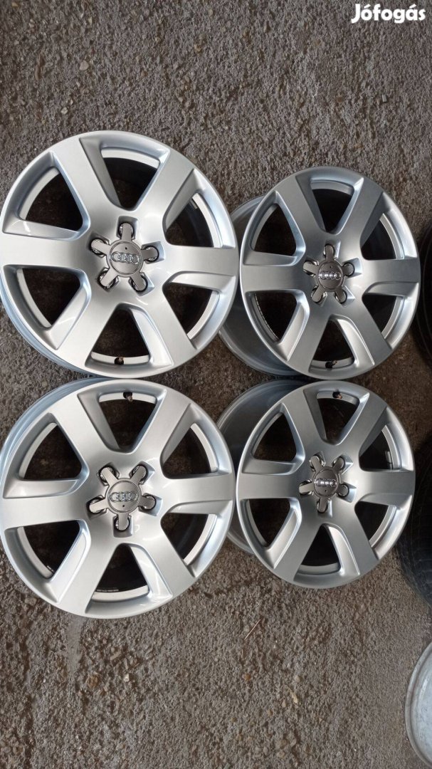 Gyári 17 colos 5x112 lyukosztású Audi használt alu felni garnitúra