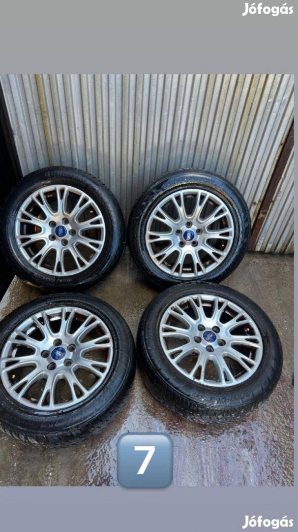 Gyári 5x108 17" gyári ford alufelni jó nyári gumikkal felni