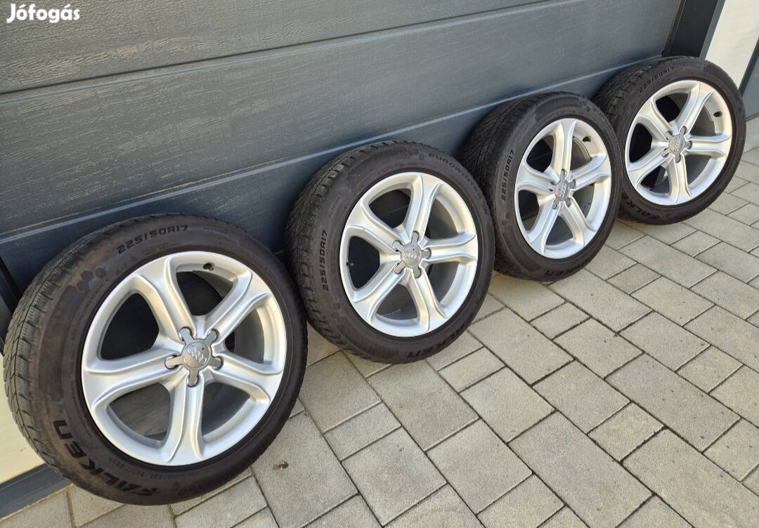 Gyári Audi A4 B8 8K S-line 17" alufelni garnitúra!