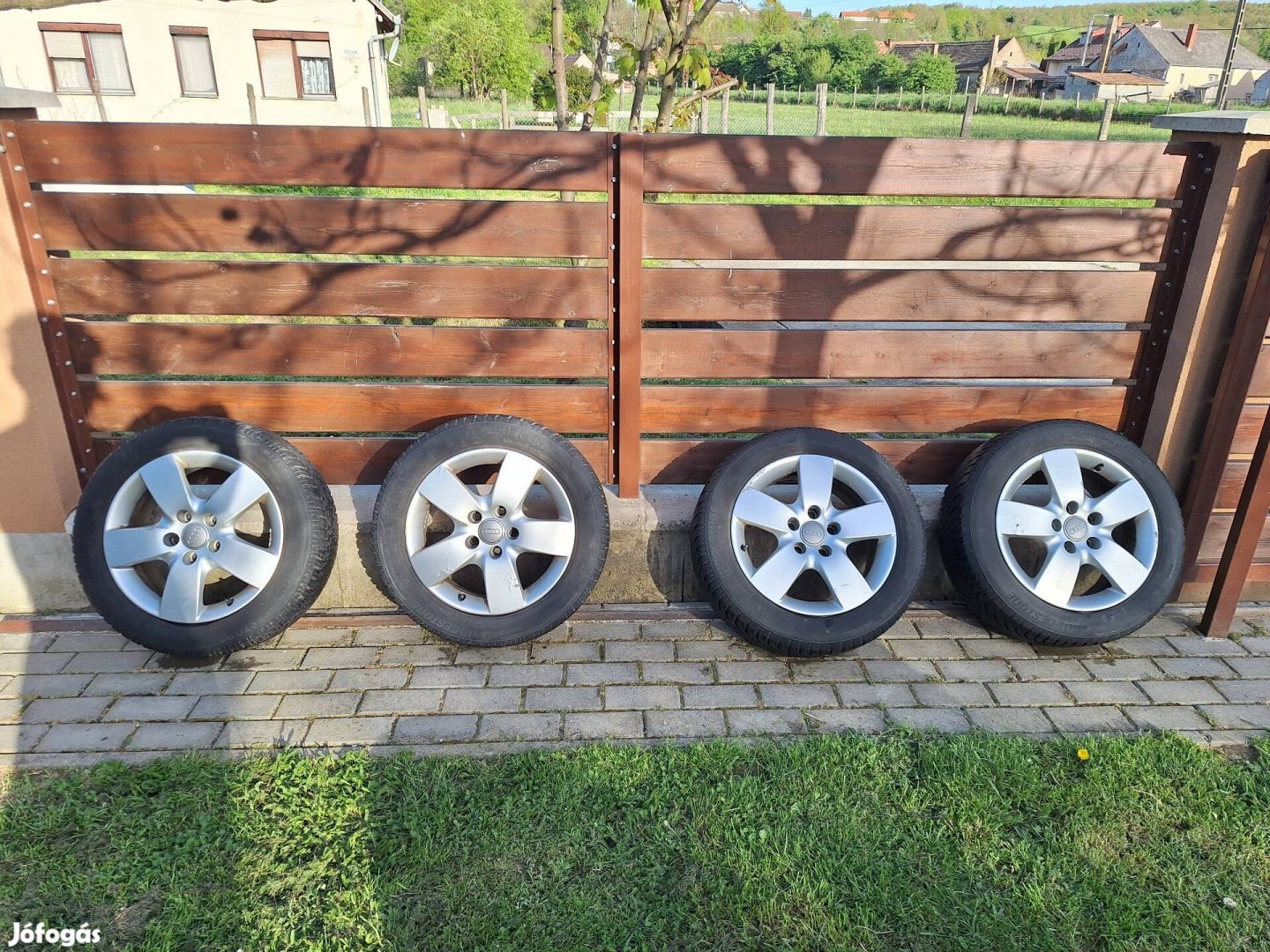 Gyári Audi A6 C6 alufelni 5x112 téligumival 205/55/R16