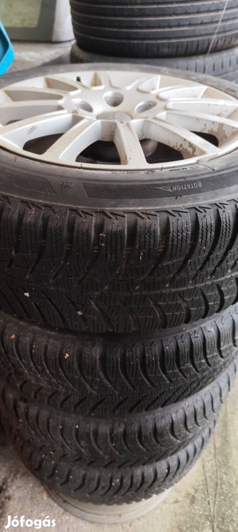 Gyári Audi (alufelni!) téli garnitúra 205/60r16 Bridgestone gumival