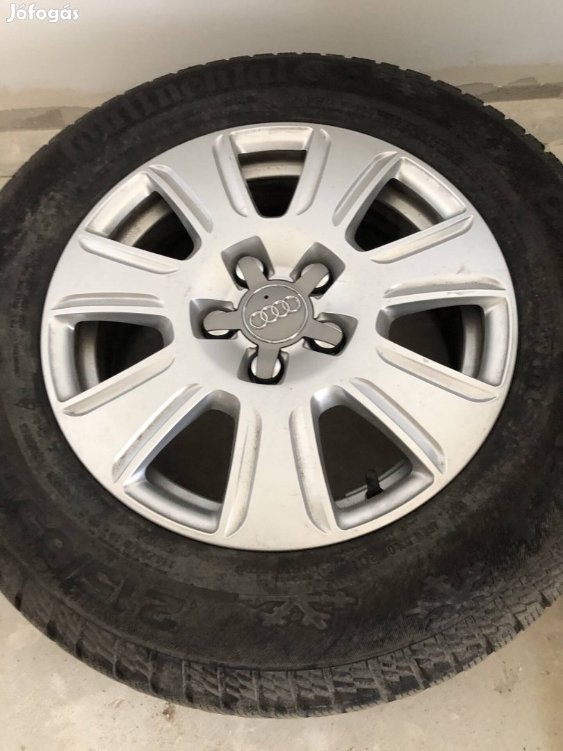 Gyári Audi alufelni felni 5x112 16" ujszeru 215/65r16 teligumikkal