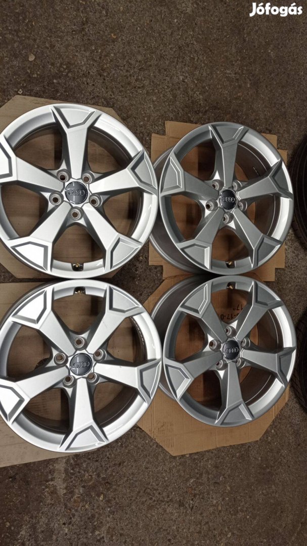 Gyári Audi újszerű 5x112 lyukosztású használt 17 colos alu felni garni