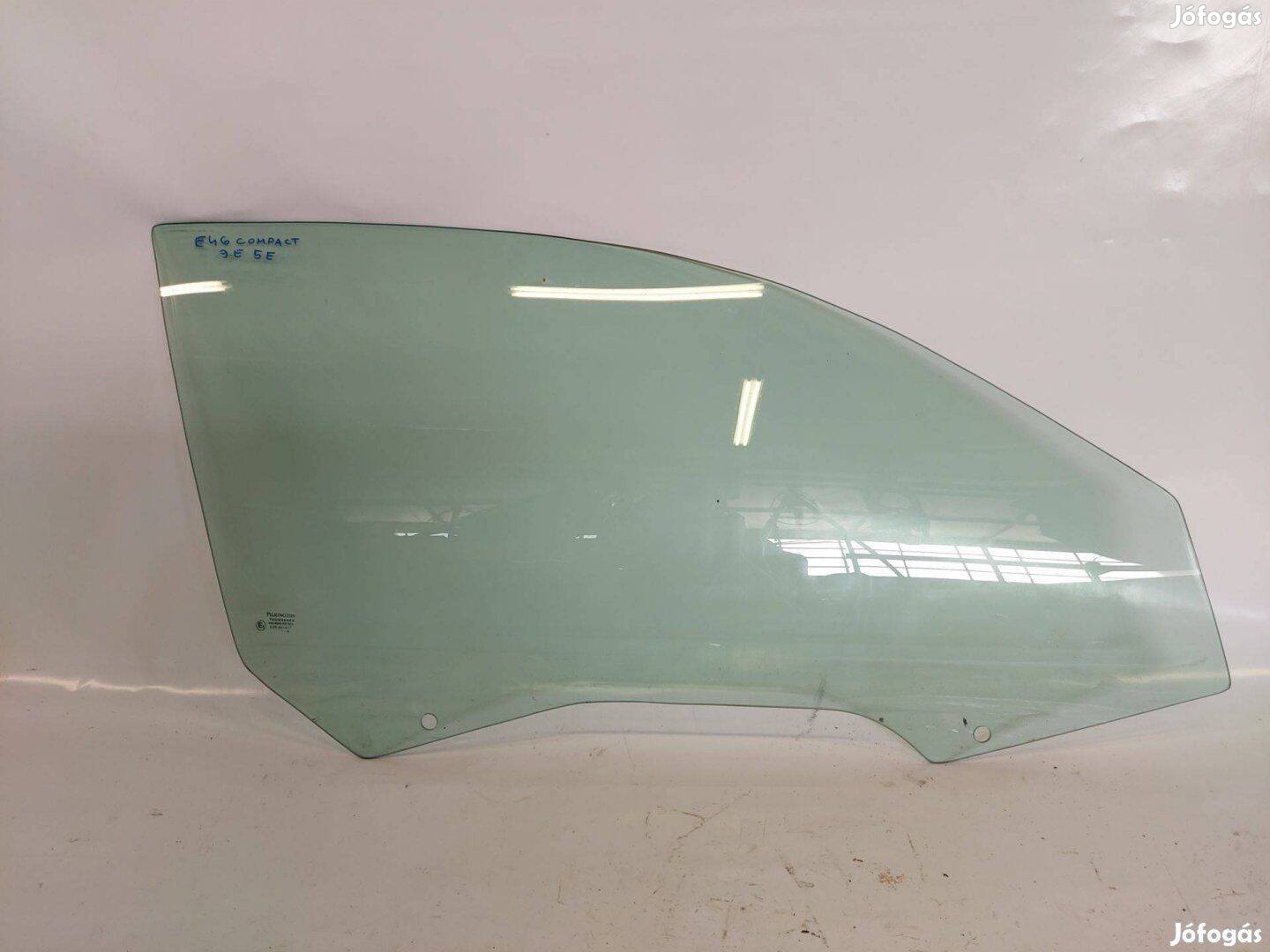 Gyári BMW e46 jobb első ablak lejáró oldal üveg szélvédő