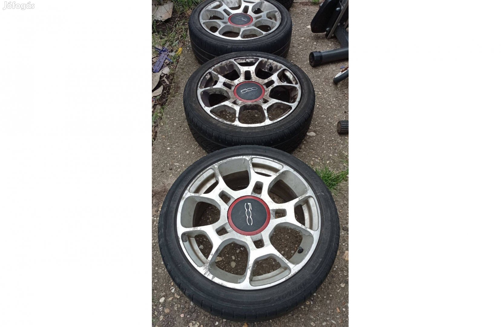 Gyári Fiat 500 alufelni garnitúra