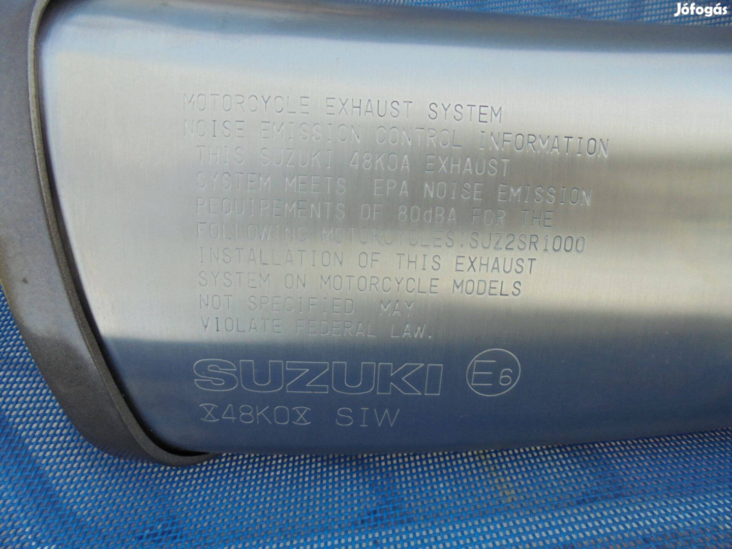 Gyári Gsx-S 1000-es új kipufogódob eladó