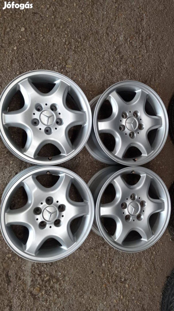 Gyári Mercedes használt 5x112 lyukosztású 16 colos kétszéles alu felni