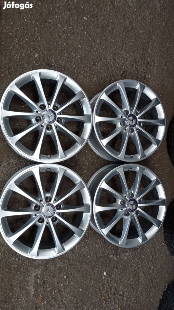 Gyári Mercedes használt 5x112 lyukosztású 17 colos szép állapotú alu