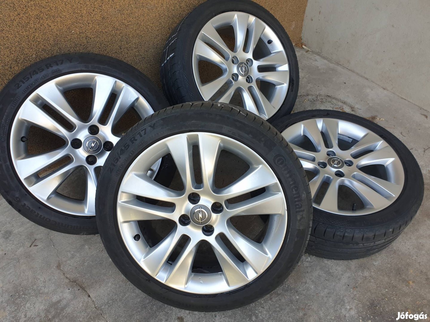 Gyári Opel 4×100 17"-os hibátlan alufelni szett, Tpms