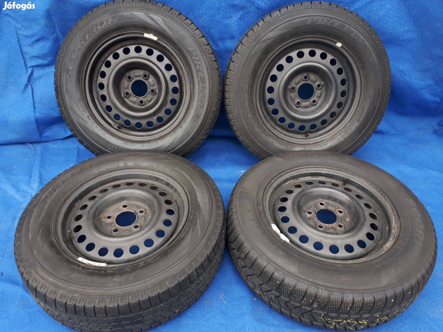 Gyári Opel Chevrolet lemezfelni 16" 5x115 Pirelli 215/70 R16 gumi