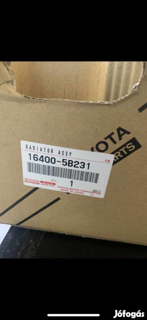 Gyári Toyota Hűtő Dyna Vizhütő  új