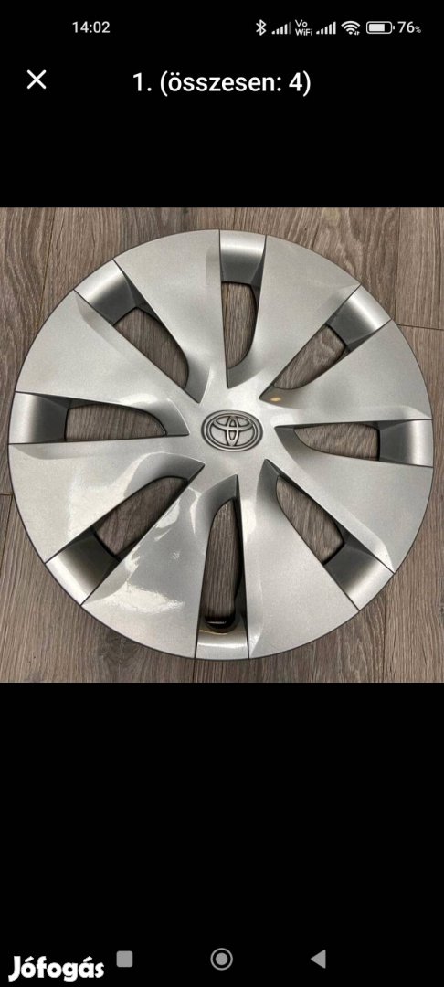 Gyári Toyota dísztárcsa dísz tárcsa szett 15 újszerű 