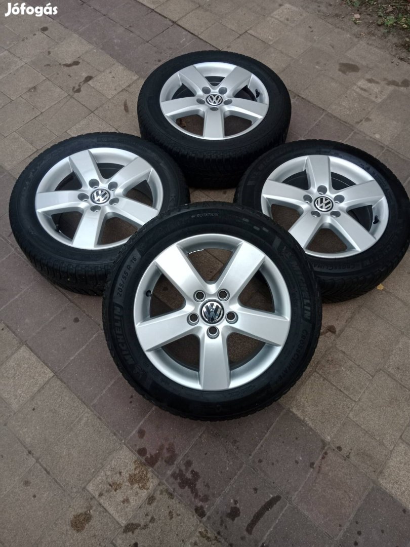 Gyári VW alufelni garnitúra.(5x112 16")