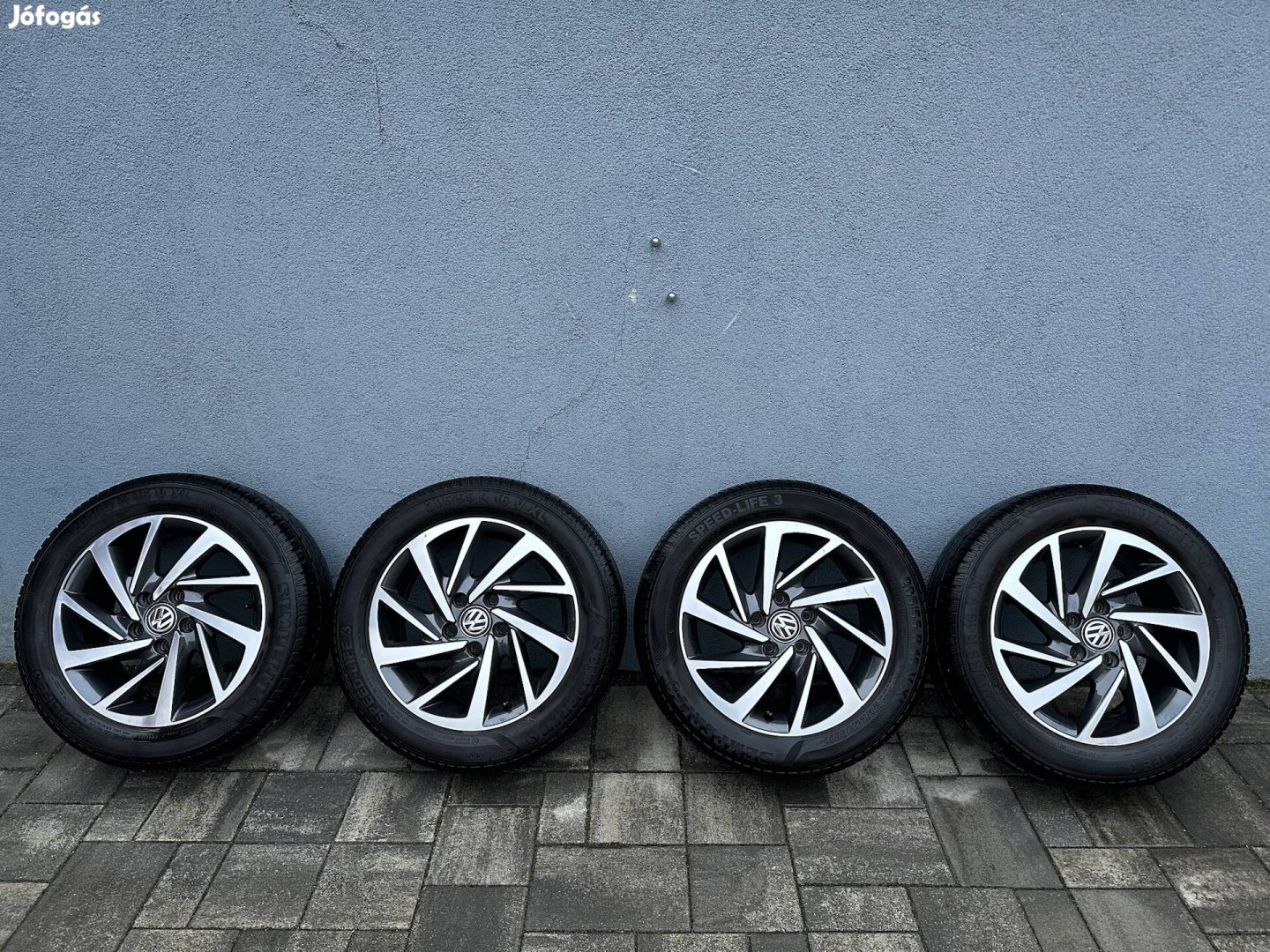 Gyári Vw alufelni 16" nyári gumival Eladó 