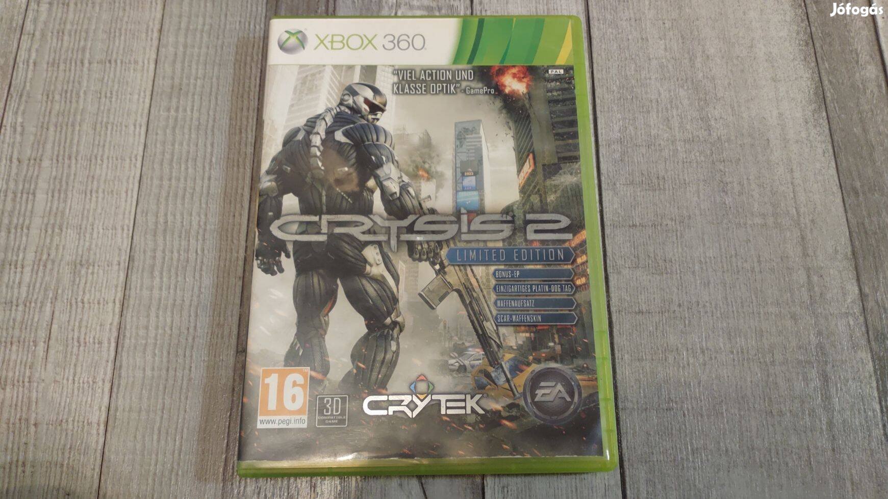 Gyári Xbox 360 : Crysis 2 Limited Edition - Német