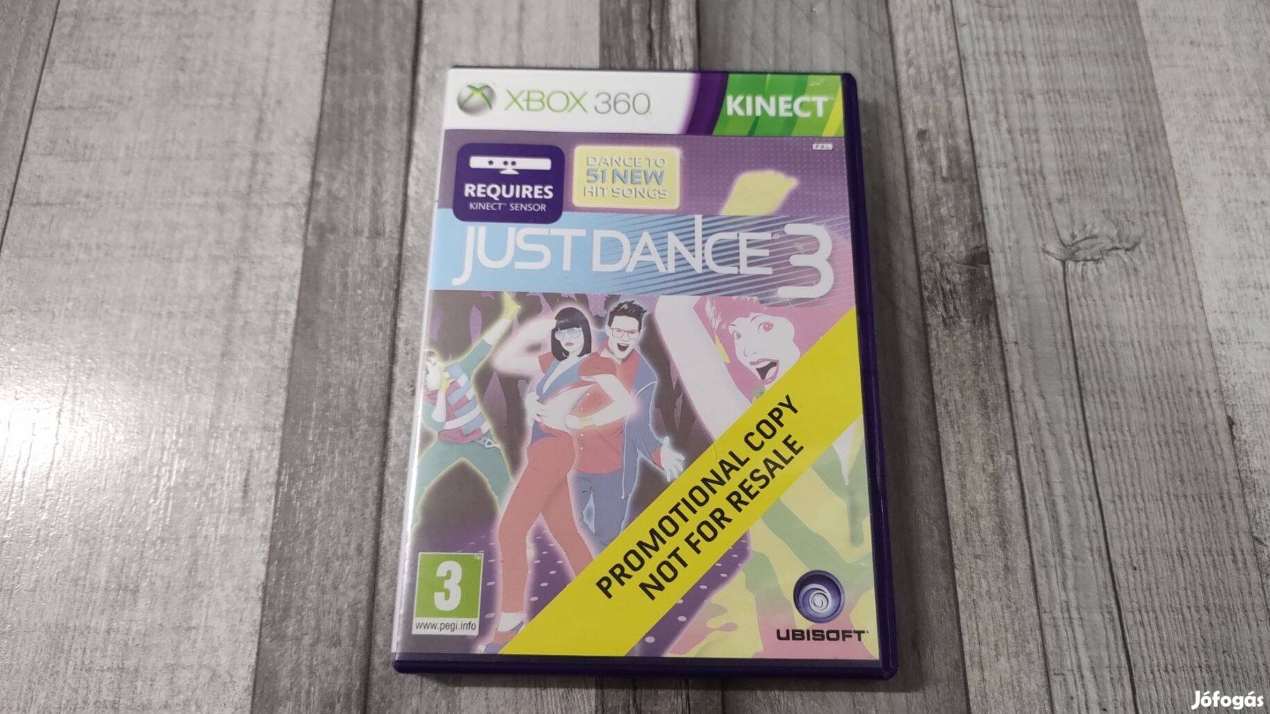 Gyári Xbox 360 : Kinect Just Dance 3 - Táncos ! - Ritka !