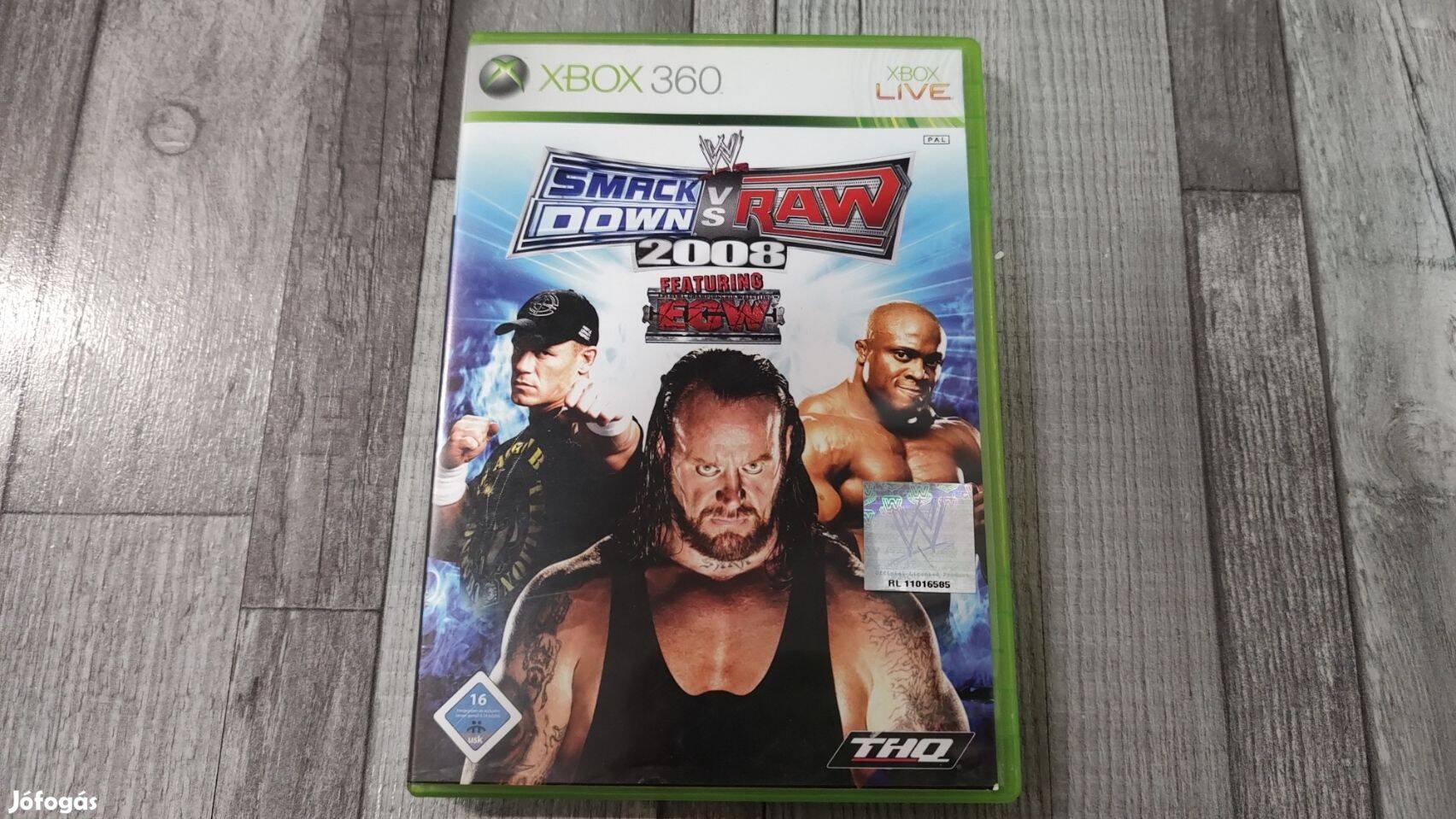 Gyári Xbox 360 : WWE Smackdown Vs Raw 2008