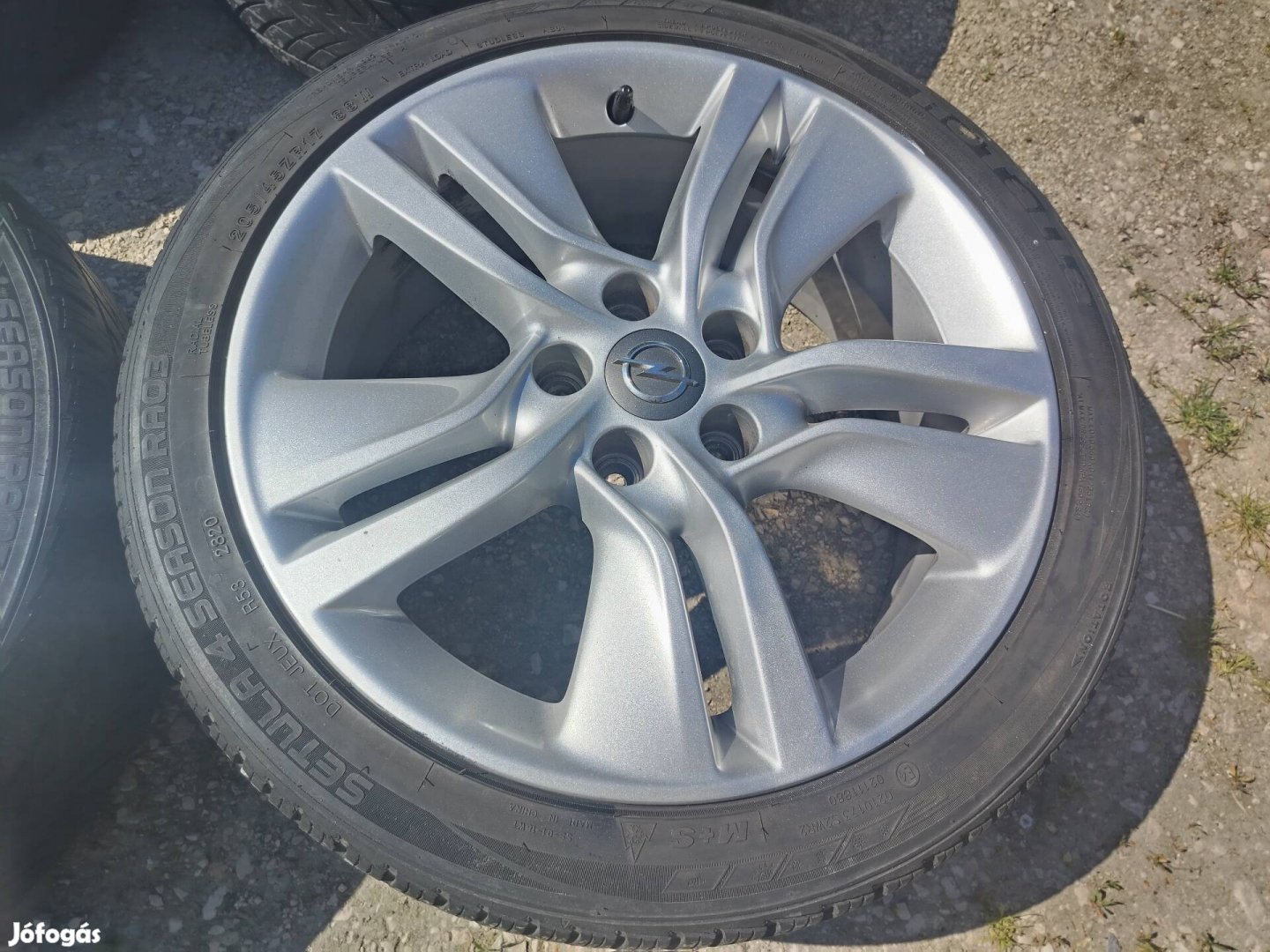 Gyári opel 5x110 17" hibátlan alufelni szett 