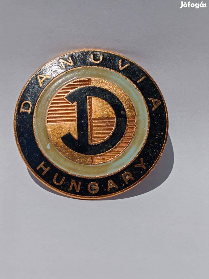 Gyári új Tűzzománc Danúvia tankembléma