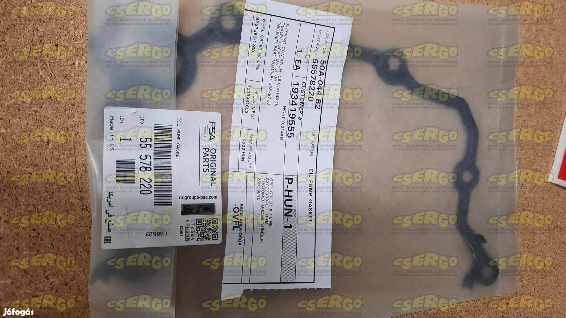 Gyári új olajpumpa tömítés Opel B20DTH 55578220