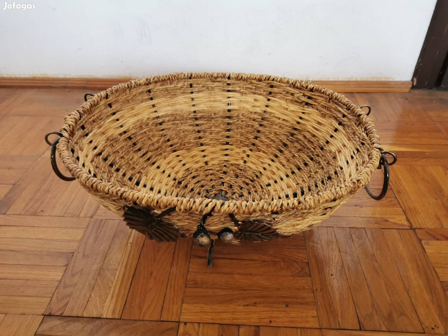 Gyékény kenyeres kosár 