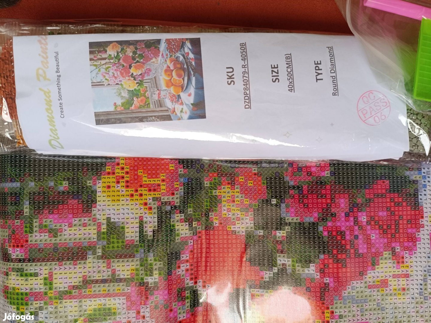 Gyémánt kifestő, gyémántszemes kirakós kép, 40x50 cm