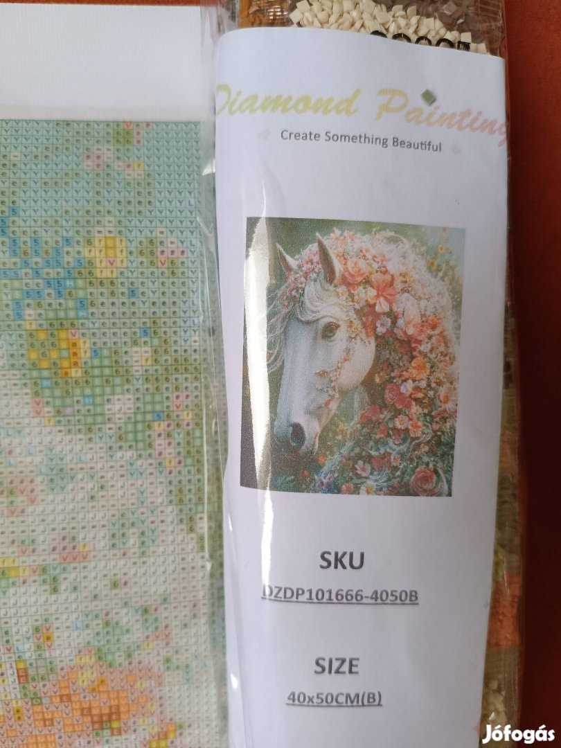 Gyémánt kifestő készlet, gyémánt szemes kirakós kép, 40x50