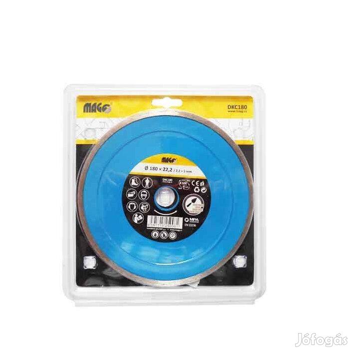 Gyémánt vágótárcsa folyamatos élű 180x22,2mm