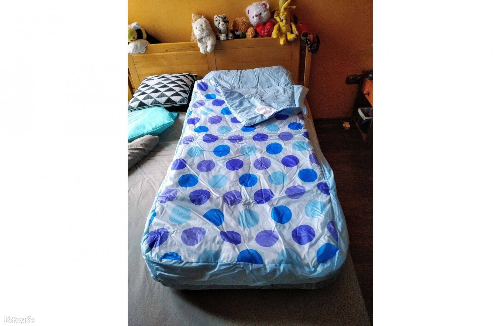 Gyerek Junior matrac és hálózsák egyben új komplett ágy "Ágyneművel"
