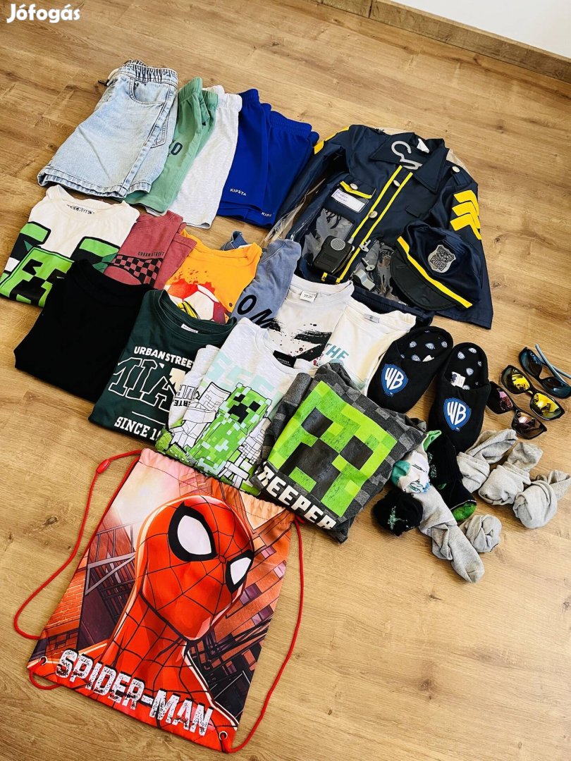 Gyerek Ruha Póló Pulóver Rövidnadrág Rendőr Jelmez