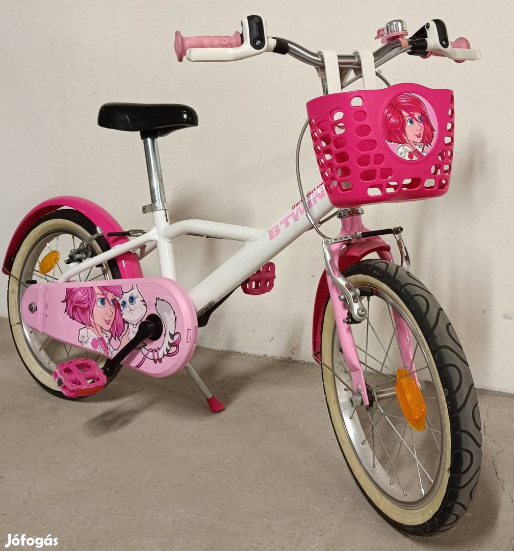 Gyerek bicikli, Btwin Docto girl 500, 16", Decathlon, 