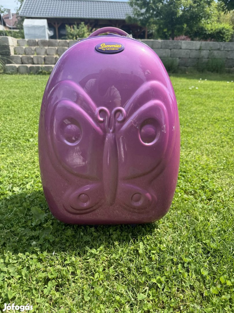 Gyerek bőrönd pillangós samsonite kabinméret