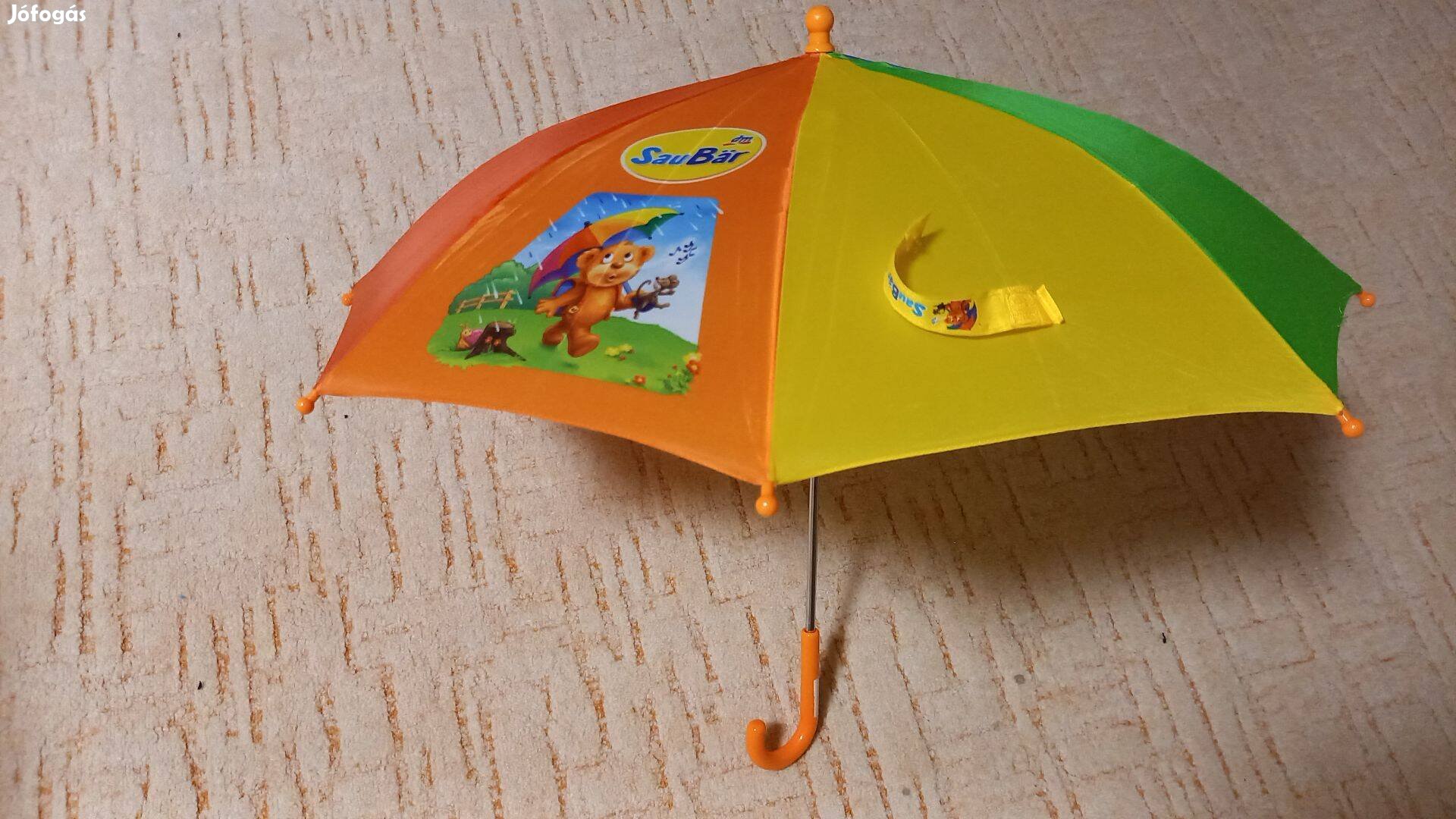 Gyerek esernyő - maci mintás , többszínű ernyő - fiú és lány egyaránt