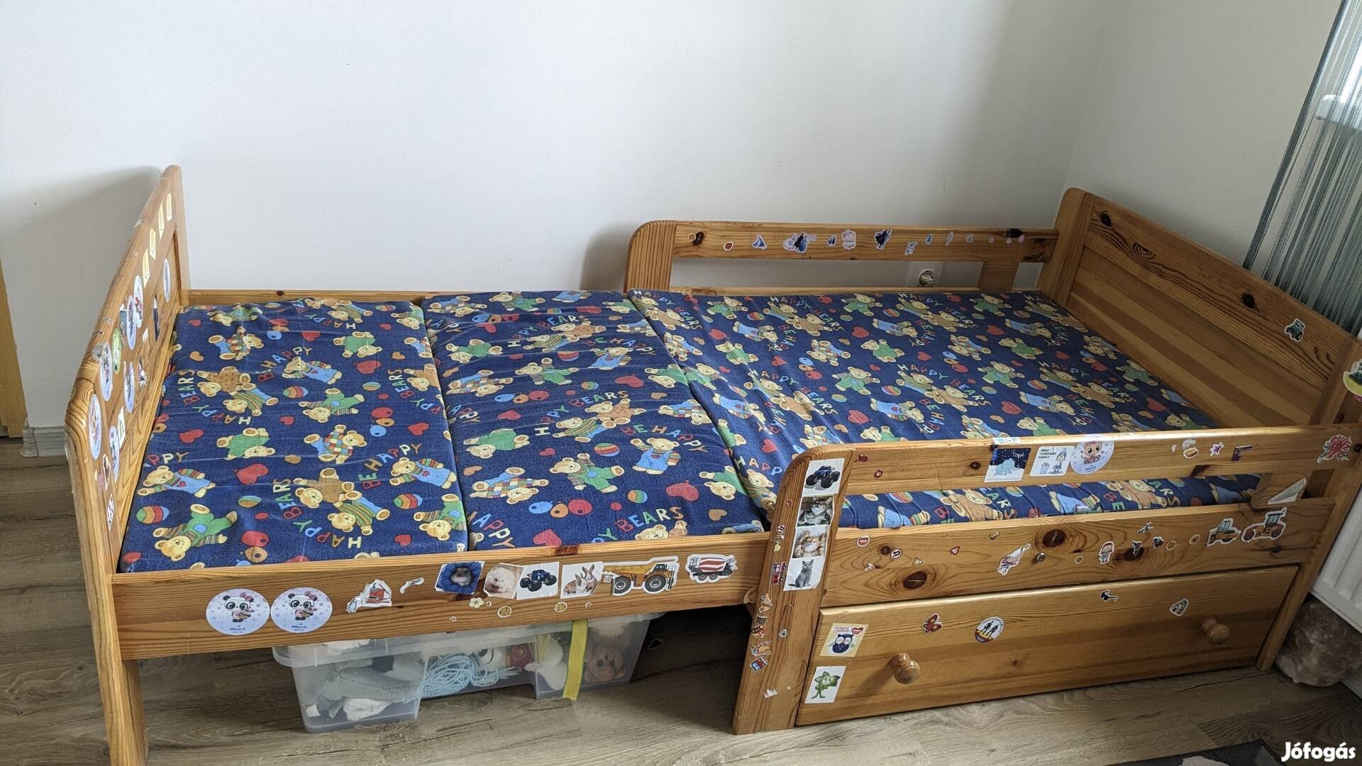 Gyerek fenyő ágy 80x180cm