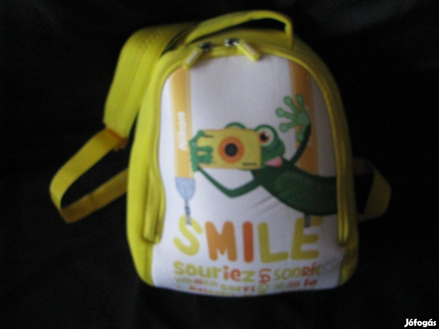 Gyerek hátizsák, Smile Nikon, 26x22x13 új, hosszú pánt állítós,