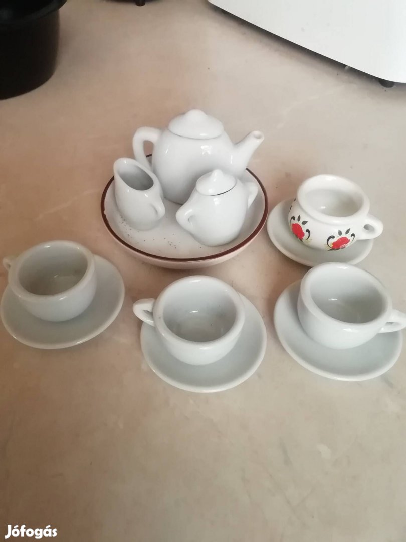 Gyerek játék porcelán kávés készlet 