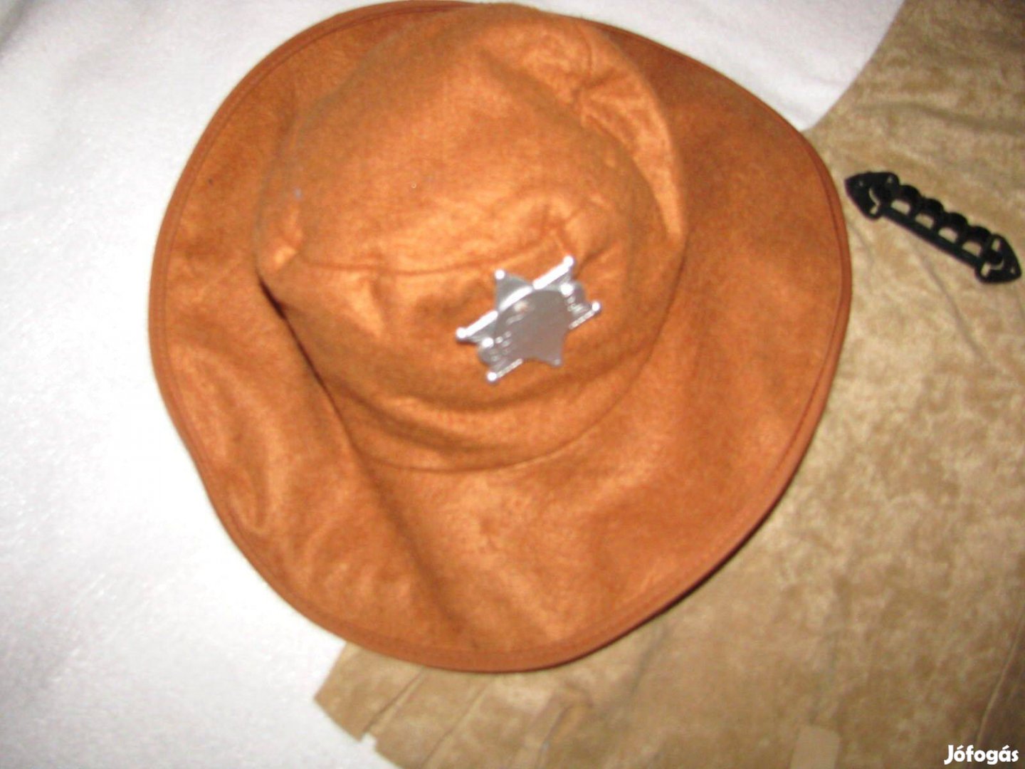 Gyerek jelmez Sheriff kalap 14-16 évre és mellény plüss