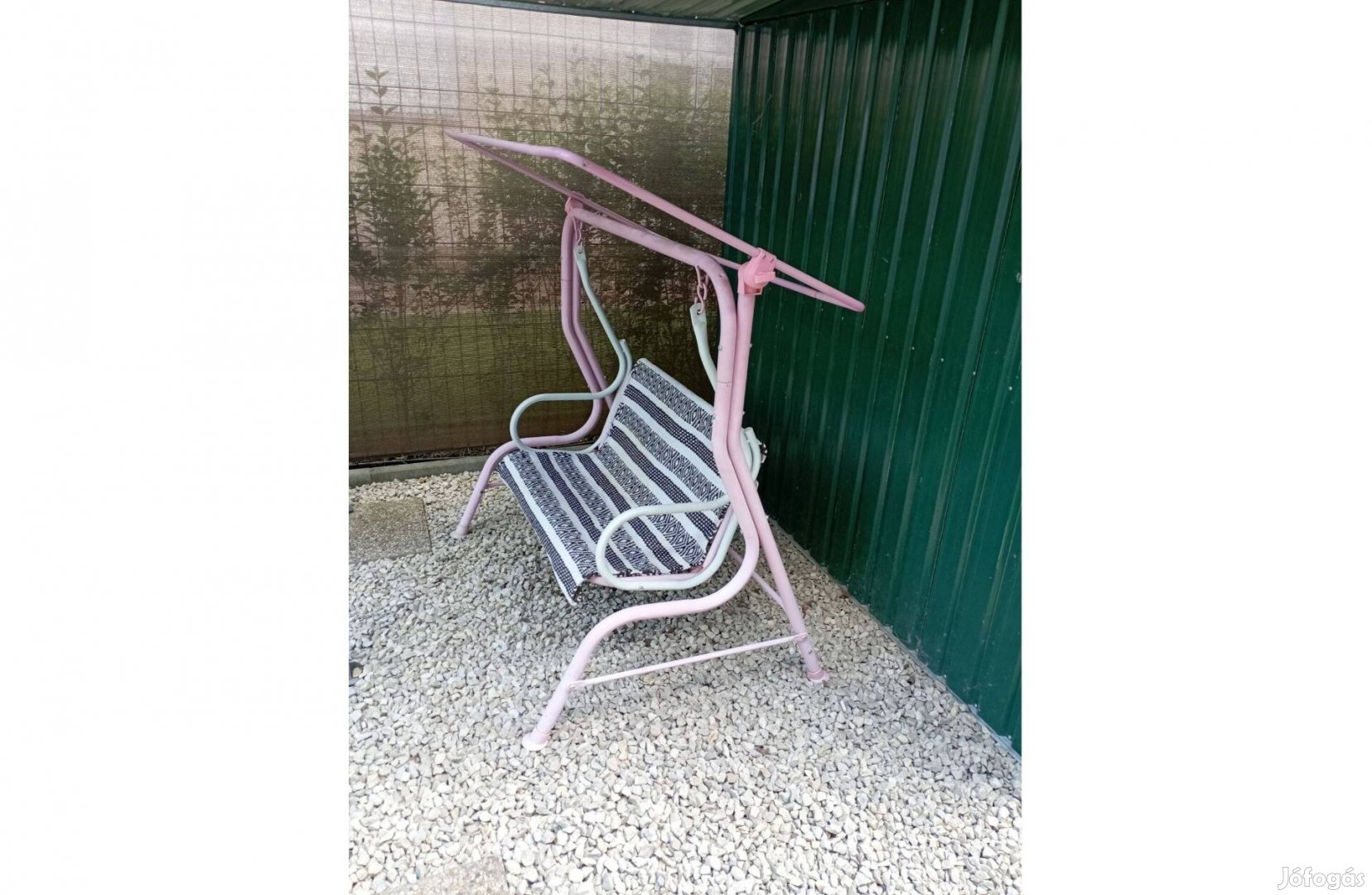 Gyerek kerti fémvázas hintaágy pink hintaszék eladó - Szeged